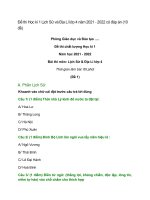 de thi hoc ki 1 lich su va dia li lop 4 nam 2022 2023 co dap an 10 de 