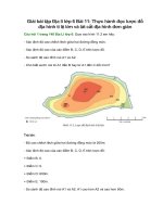 giai sgk dia li 6 bai 11 chan troi sang tao thuc hanh doc luoc do dia hinh ti le lon va lat cat dia hinh don gian 