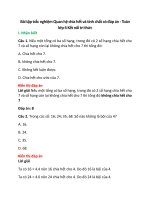 20 Bài tập trắc nghiệm Quan hệ chia hết và tính chất có đáp án - Toán lớp 6