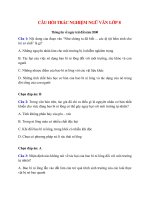 15 cau trac nghiem thong tin ve ngay trai dat nam 2000 co dap an ngu van 8 