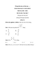 5 Đề thi Giữa Học kì 1 Hồ Chí Minh môn: Toán lớp 7