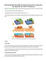 giai sgk dia li 6 bai 10 chan troi sang tao qua trinh noi sinh va ngoai sinh cac dang dia hinh chinh khoang san 