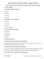 de cuong on tap hoc ki1 mon lich su lop 4 