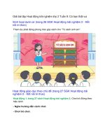 giai sgk hoat dong trai nghiem lop 2 trang 26 27 28 tuan 9 co ban that vui ket noi tri thuc 