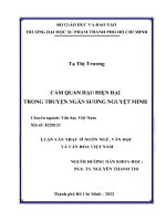 Cảm quan hậu hiện đại trong truyện ngắn sương nguyệt minh 