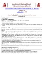 1st Annual International Conference on Pharmaceutical Sciences, 5-8 May 2014, Athens, Greece