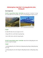 giai sgk dia li 6 bai 11 canh dieu cac dang dia hinh chinh khoang san 