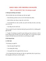 gdcd 7 bai 5 ly thuyet va trac nghiem yeu thuong con nguoi 