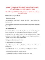 gdcd 7 bai 13 ly thuyet va trac nghiem quyen duoc bao ve cham soc va giao duc cua tre em viet nam 