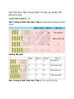 giai sgk toan lop 2 tap 1 trang 6 7 8 9 bai 1 on tap cac so den 100 ket noi tri thuc 