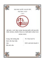 Giá trị cạnh tranh đối với người tiêu dùng, phân tích cụ thể lĩnh vực nước uống cocacola với pepsi