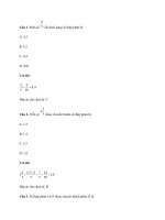 21 cau trac nghiem toan 6 chuong 6 ket noi tri thuc phan so co dap an 
