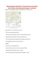 giai sgk dia li 6 bai 12 canh dieu thuc hanh doc luoc do dia hinh ti le lon va lat cat dia hinh don gian 