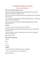 34 cau trac nghiem ap suat co dap an vat li 8 