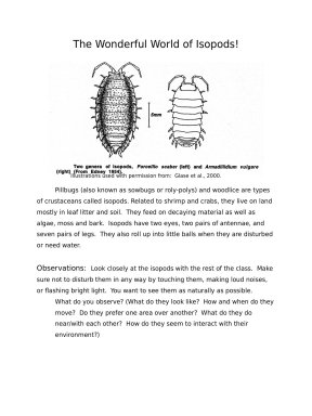 The Wonderful World of Isopods!