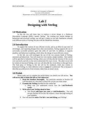 Designing with Verilog