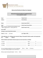 WMU Visiting Medical Student Elective Application 2-6-13