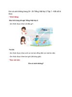 em co xinh khong trang 24 25 tieng viet lop 2 tap 1 ket noi tri thuc 