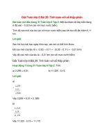 giai sgk toan lop 6 bai 29 ket noi tri thuc tinh toan voi so thap phan 