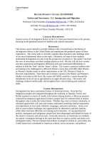 HISTORYWOMEN’S STUDIES 322 HONORS Natives and Newcomers  U.S. Immigration and Migration