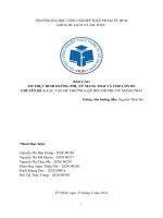 BÁO cáo ẩm THỰC DINH DƯỠNG PHỤ nữ MANG THAI và CHO CON bú CHUYÊN đề 3 các vấn đề THƯỜNG gặp đối với PHỤ nữ MANG THAI 