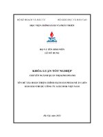 Tên đề tài hoàn thiện chính sách sản phẩm mì ăn liền hảo hảo thuộc công ty acecook việt nam 