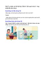 giai sgk tu nhien va xa hoi lop 2 trang 18 19 20 21 bai 4 giu sach nha o ket noi tri thuc 