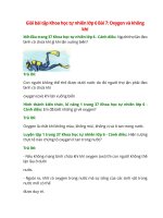 giai sgk khoa hoc tu nhien 6 bai 7 canh dieu oxygen va khong khi 