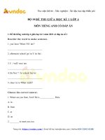 bo de thi giua ki 1 lop 4 mon tieng anh nam 2022 