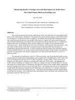 Measuring Border Crossing Costs and their Impact on Trade Flows The United States-Mexican Trucking Case