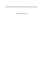 Used with Permission of Floyd W. Bodyfelt, Professor Emeritus, Oregon State University Pasteurizer Operator’s Manual