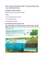giai sgk tu nhien va xa hoi lop 2 trang 62 63 64 65 bai 17 dong vat song o dau ket noi tri thuc 