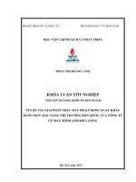 Chuyên ngành kinh tế đối ngoại giải pháp thúc đẩy hoạt động xuất khẩu hàng may mặc sang thị trường hàn quốc của công ty cp may minh anh đô lương 