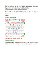 giai sgk tu nhien va xa hoi lop 2 trang 62 63 64 65 66 67 bai 11 moi truong song cua thuc vat va dong vat canh dieu 