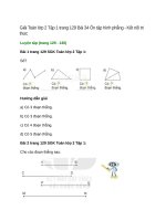 giai sgk toan lop 2 tap 1 trang 129 130 131 bai 34 on tap hinh phang ket noi tri thuc 