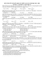 Đề cương ôn tập giữa kỳ 2 môn vật lý lớp 12 trường THPT yên dũng số 2 năm 2021 2022 