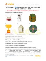 de thi hoc ki 1 lop 4 mon tieng anh sach family and friend 4 de 1 