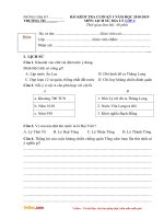 de thi hoc ki 1 mon su dia lop 4 nam 2018 2019 theo TT22 