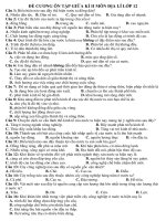 Đề cương ôn tập giữa kỳ 2 môn địa lý lớp 12 trường THPT yên dũng số 2 năm 2021 2022 