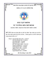 Phân tích luận điểm của hồ chí minh bao nhiêu lợi ích đều vì dân  bao nhiêu quyền hạn đều của dân… chính quyền từ xã đến chính phủ trung ương do dân cử ra 1 