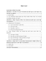 Tiểu luận CƠ SỞ LÝ LUẬN VỀ ĐÁNH GIÁ KẾT QUẢ LÀM VIỆC CỦA NGƯỜI LAO ĐỘNG