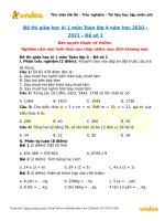 de thi giua hoc ki 1 mon toan lop 4 nam hoc 2020 2021 de so 1 