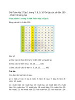 giai sgk toan lop 2 tap 1 trang 7 8 9 10 on tap cac so den 100 chan troi sang tao 