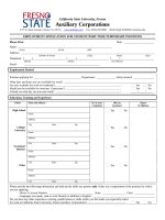 PT Student Application