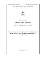Đẩy mạnh dịch vụ giao nhận hàng hóa nhập khẩu bằng đường biển của công ty tnhh giao nhận quốc tế trường thành 