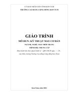Giáo trình kỹ thuật may cơ bản 