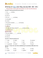 de thi hoc ki 1 lop 4 mon tieng anh de 4 