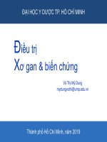 Điều trị Xơ gan  biến chứng Võ Thị Mỹ Dung