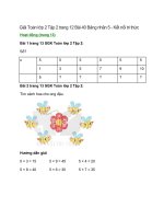 giai sgk toan lop 2 tap 2 trang 13 14 bai 40 bang nhan 5 ket noi tri thuc 