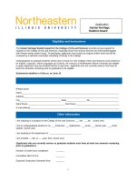 Iranian Heritage Student Award - Application 2021